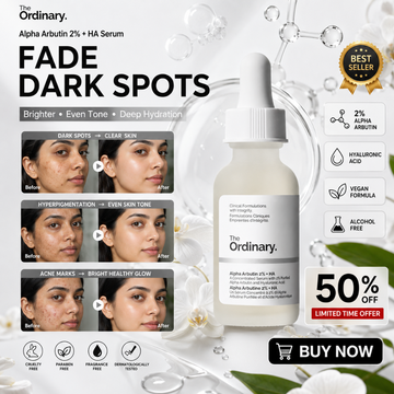 The Ordinary Alpha Arbutin Serum – Fade Dark Spots, Brighter Even Tone & Deep Hydration – Targets Hyperpigmentation, Dark Spots, Acne Marks & Uneven Skin Tone