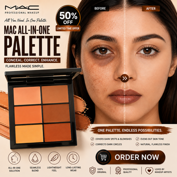 Mac all in one palette - Concealer, contour, color corrector, foundation all in one palette - Rich pigment , blod & long lasting
