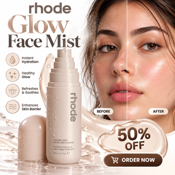 Rhode Glow Face Mist – Instant Hydration & Natural Dewy Finish – Glazing Mist for Healthy Radiant Skin