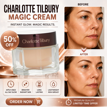 Charlotte Tilbury Magic Cream – Instant Glow, Magic Results – Minimize pores & Instant tight skin - Perfect for Flawless makeup nbase