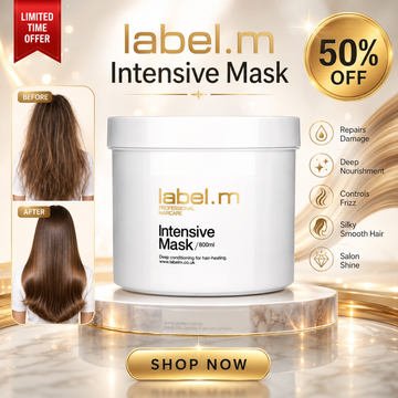 label.m Intensive Mask – Deep Conditioning Hair-Healing Mask – Repairs Damage, Deep Nourishment, Controls Frizz – With Shea Butter, Argan Oil, Pantheon & Hydrolyzed Wheat Protein