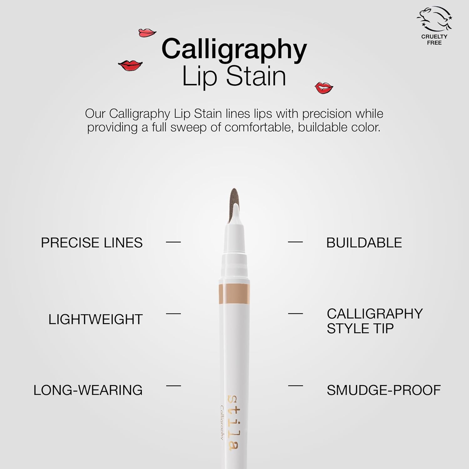2 in 1 Lip Stain Pen by Stila (Lip liner + Lipstick) - Super Long-lasting & Waterproof