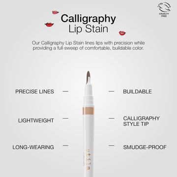 2 in 1 Lip Stain Pen by Stila (Lip liner + Lipstick) - Super Long-lasting & Waterproof