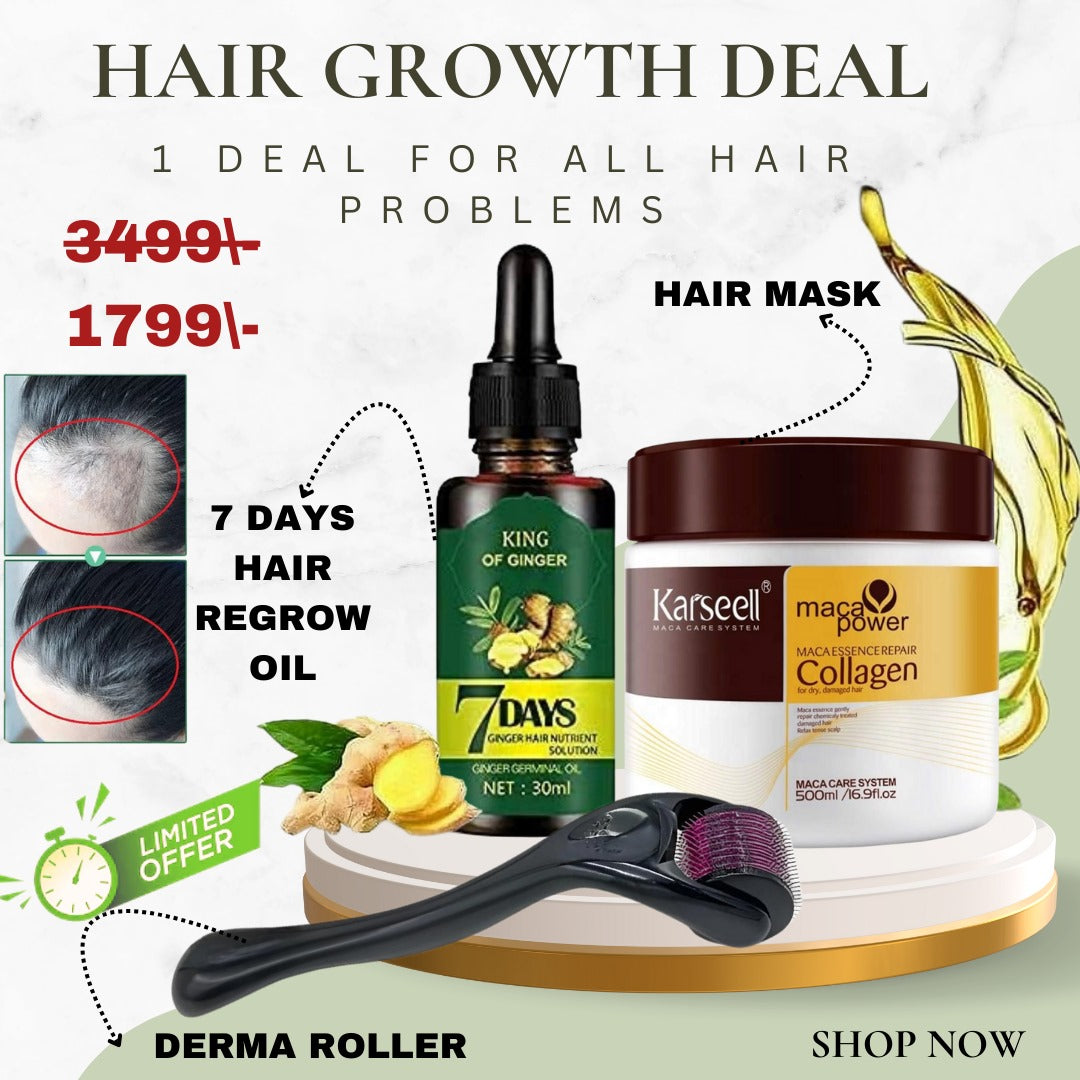 Hair Regrowth Deal Include Karseell Hair Mask 7 Days Ginger Hair Oi hair-regrowth-deal-include-karseell-hair-mask-7-days-ginger-hair-oi